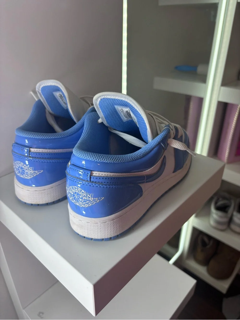 Jordan Kids Low-Top Sneakers - White/Blue